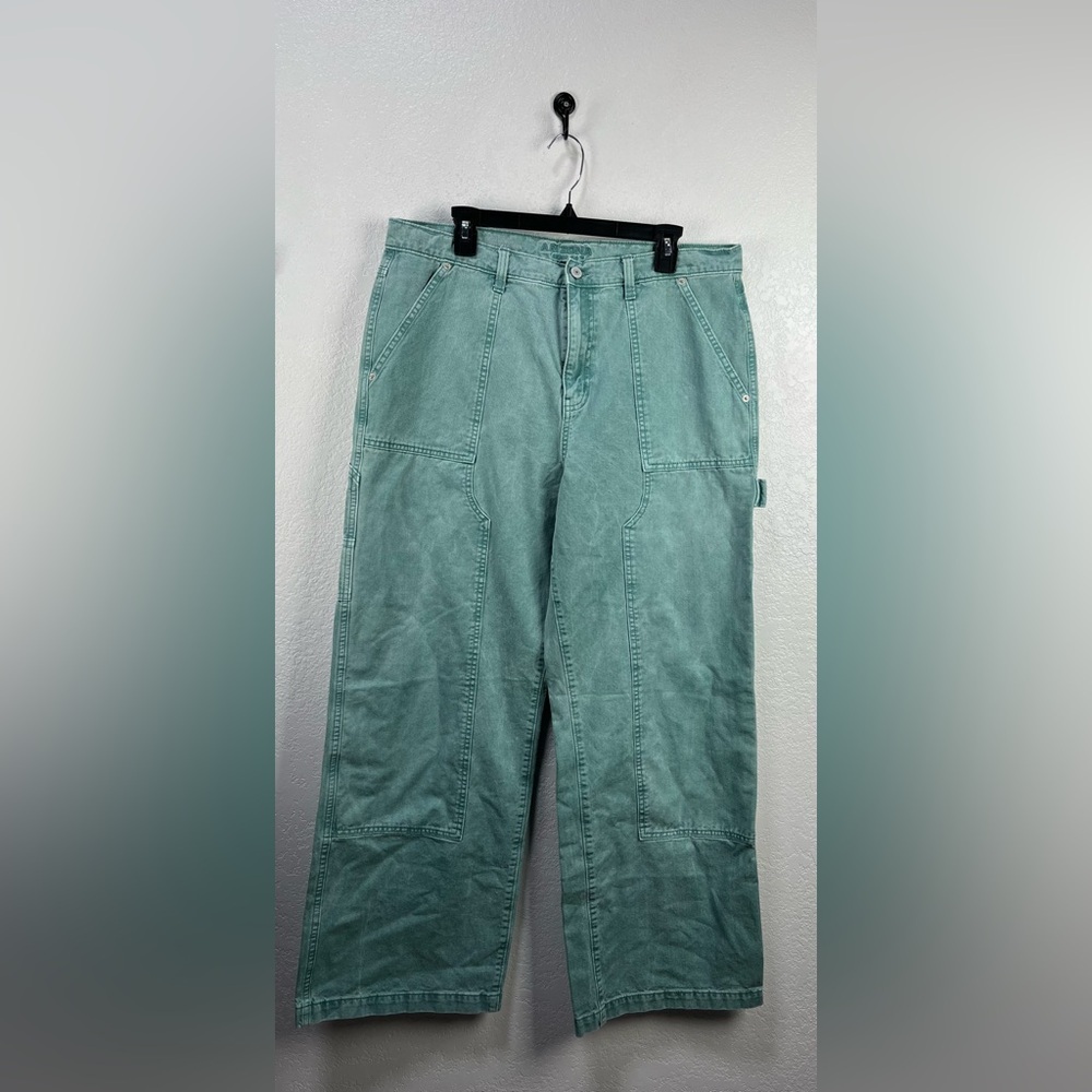 Arizona Jean Company Wide Leg Pants in Seafoam Green